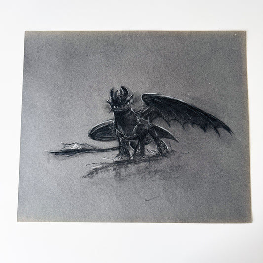 Dragon - charcoal study No.6