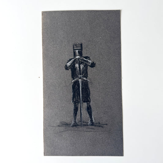 Just A Scratch, study No.2, charcoal on paper