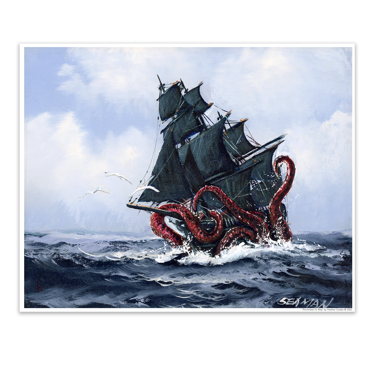 The Kraken Vs Ship - DIGITAL DOWNLOAD