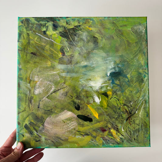 Abstract Cast-off Paint canvas from Black Knight & Dagobah