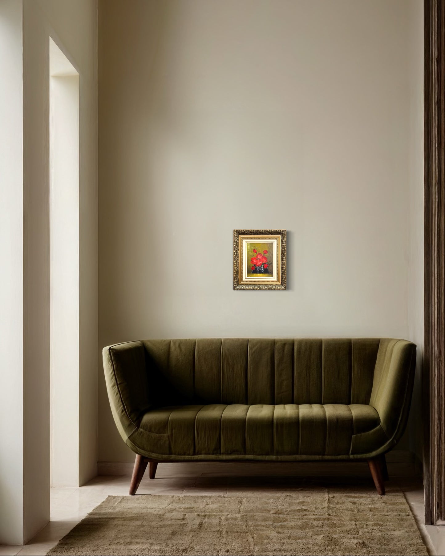 Dark Side Floral : Darth's Roses, original upcycled vintage painting