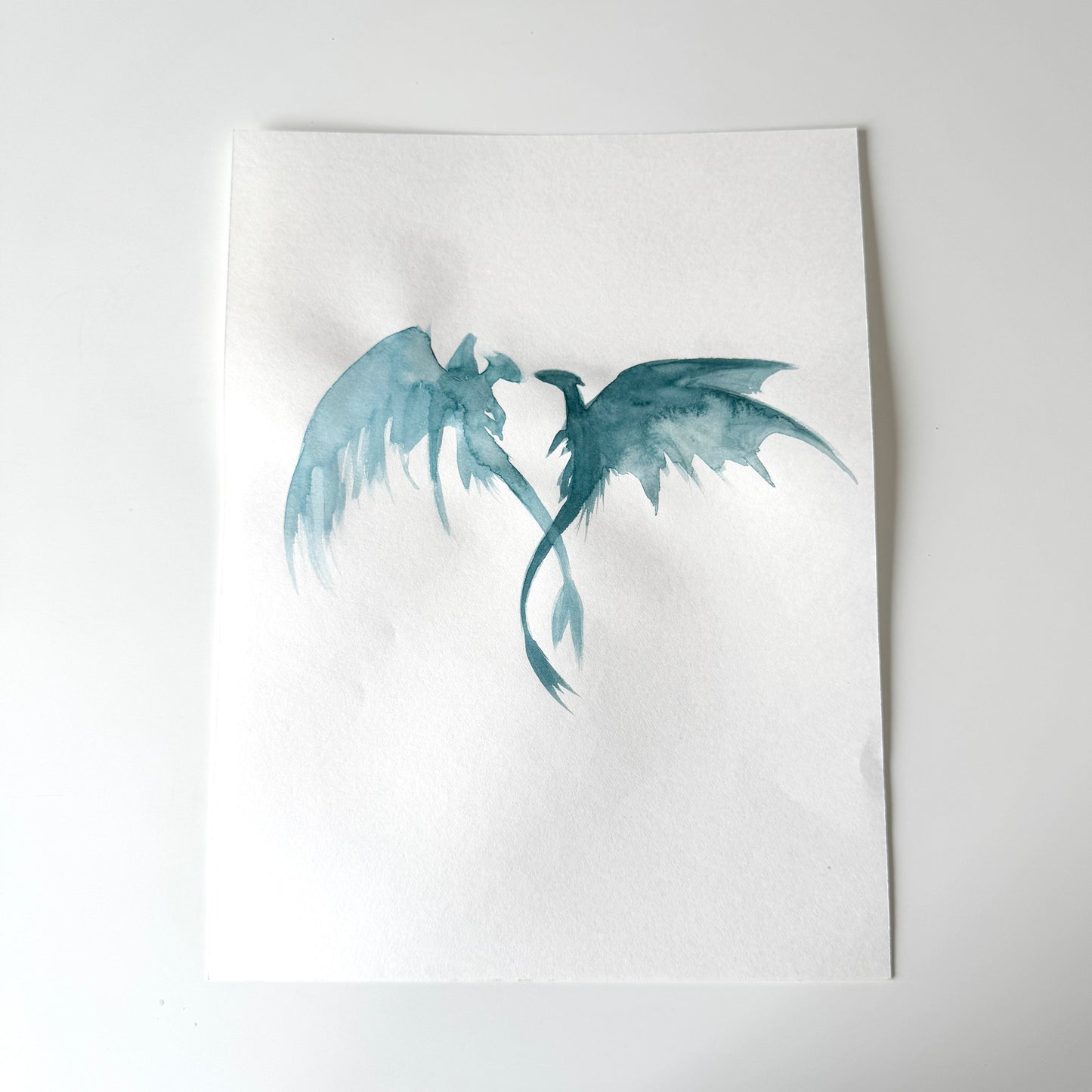 Dragon No. 11 - study, watercolour on paper