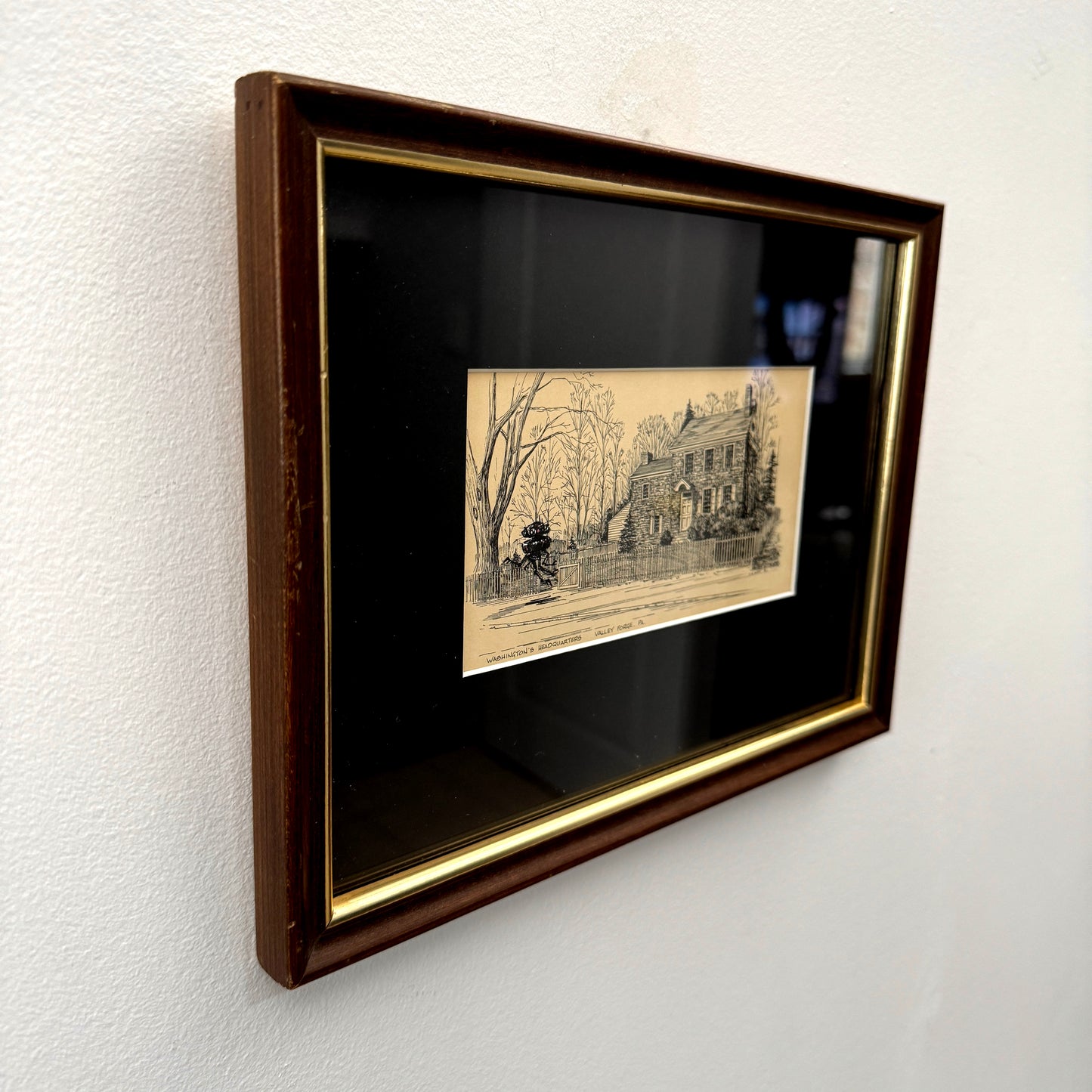 Probe Droid, Valley Forge, PA - original upcycled vintage etching