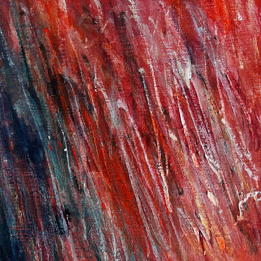 Junk heap Study No.1 - Abstract Cast-off Paint Canvas