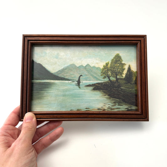 Nessie - PRINT in custom made reclaimed wood frame