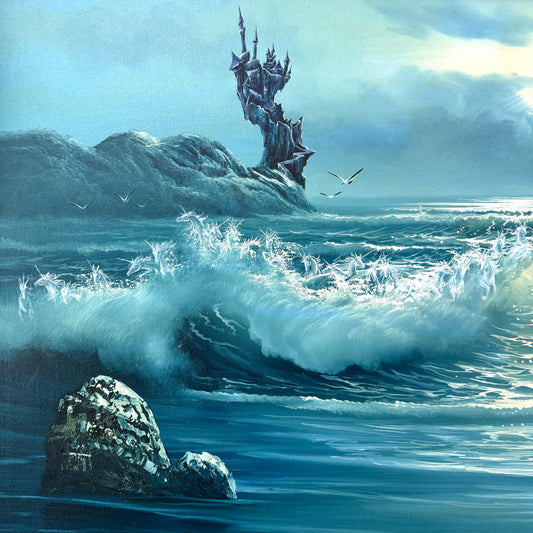 They Belong To Me, original upcycled vintage painting