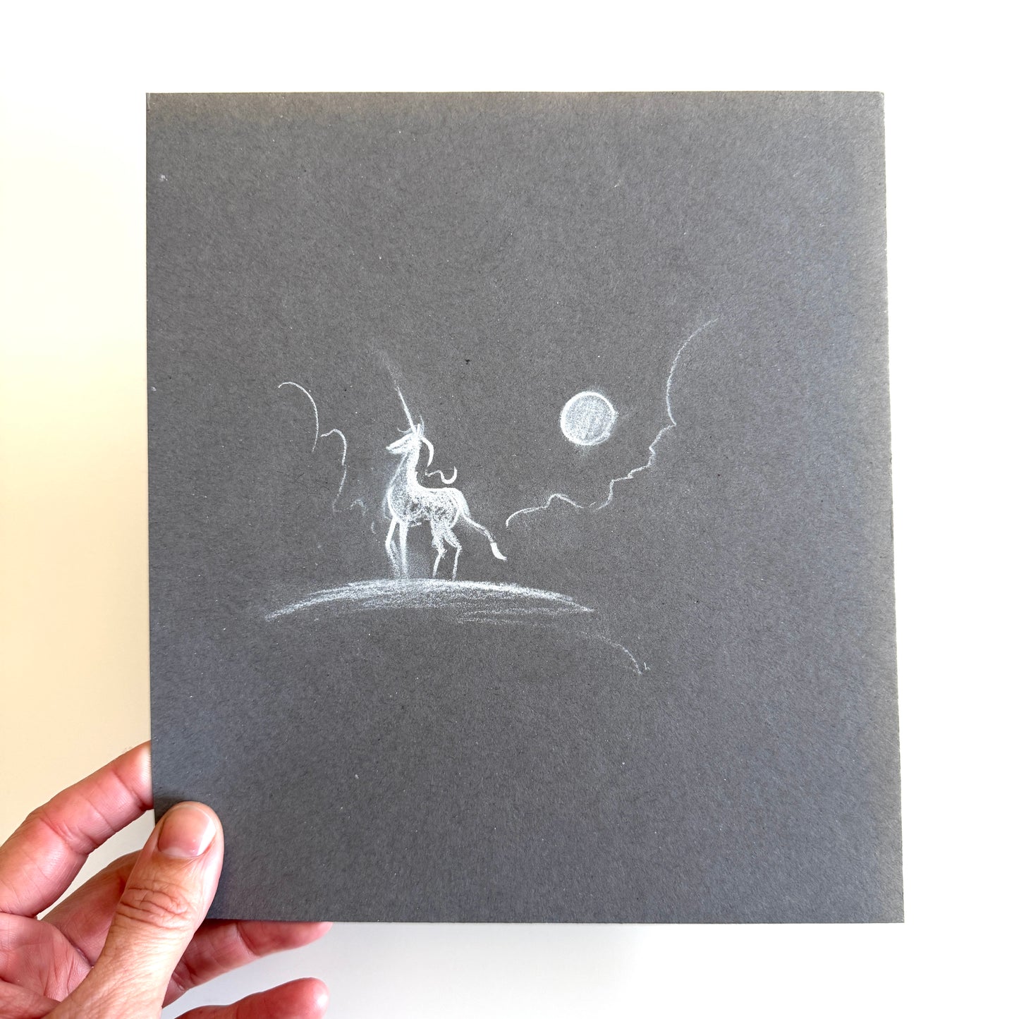 Unicorns - charcoal study No.1