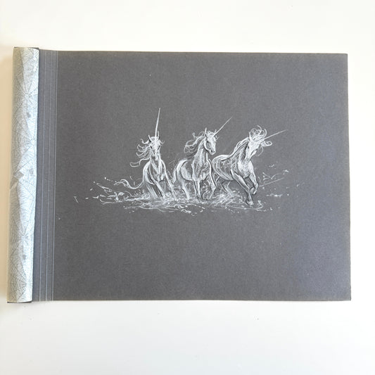 Unicorns - charcoal study No.11