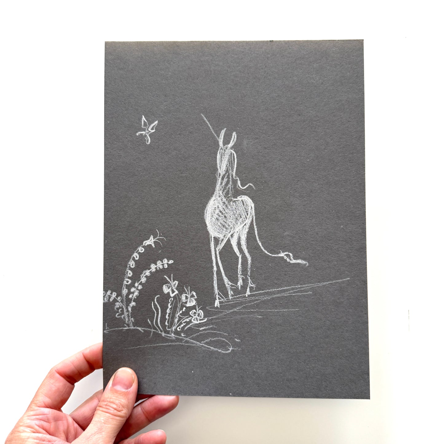 Unicorns - charcoal study No.3