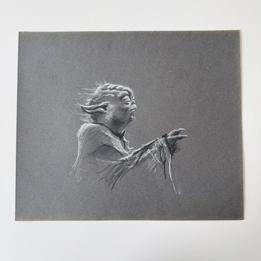 Concentrate - study in charcoal