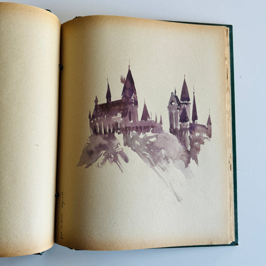 Muggle sketchbook : Study No.10 Magical School, original watercolour