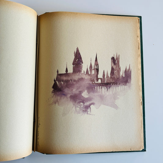 Muggle sketchbook : Study No.12 First Year's View of The School, original watercolour