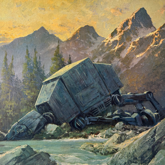 Tripped - original upcycled vintage painting