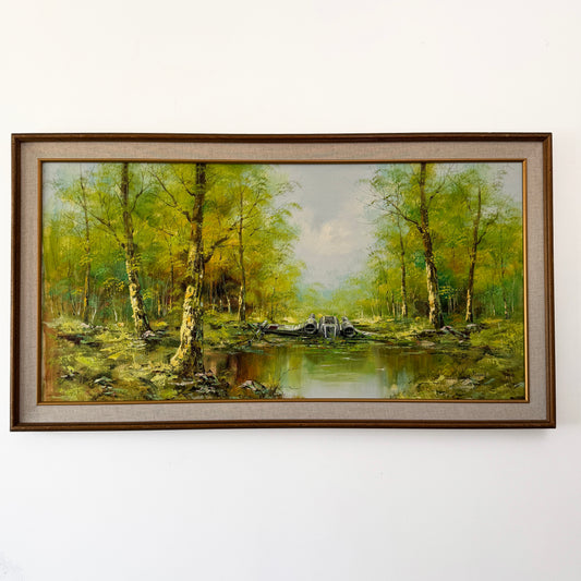 There Is No Try - original upcycled vintage painting