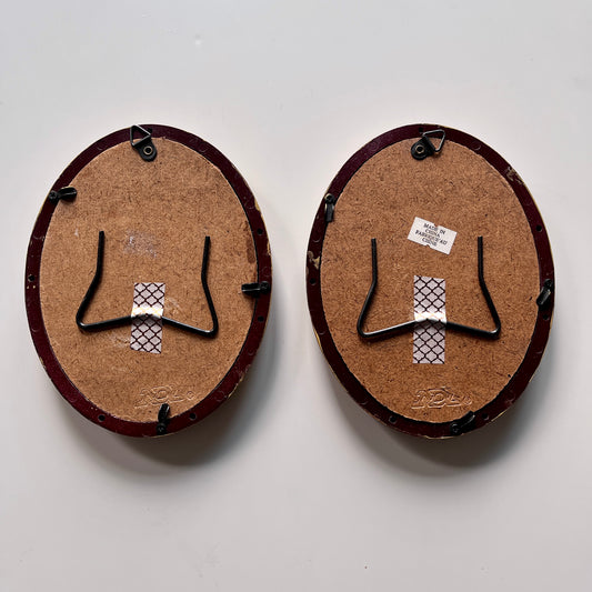 Portrait of a Droid : IG-11 and K-2SO, pencil drawing on antique paper, in vintage frame