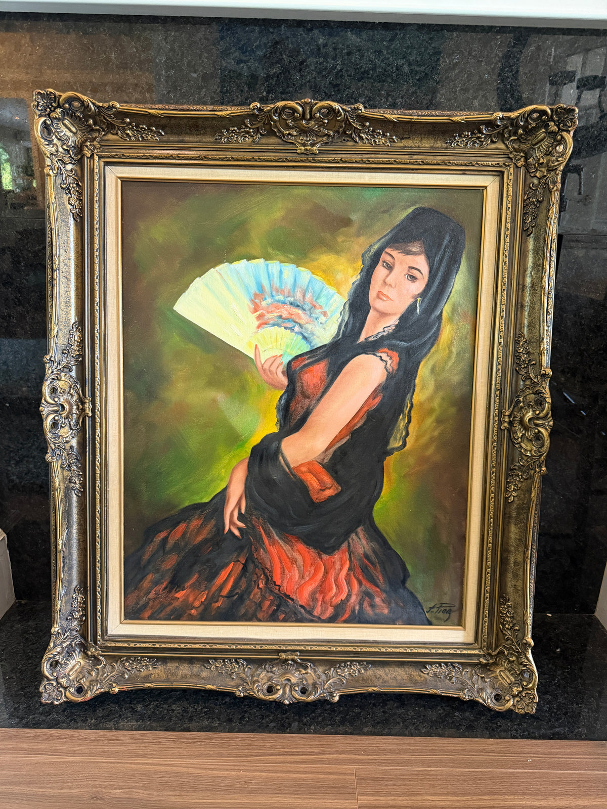 The Starlet - original upcycled vintage painting