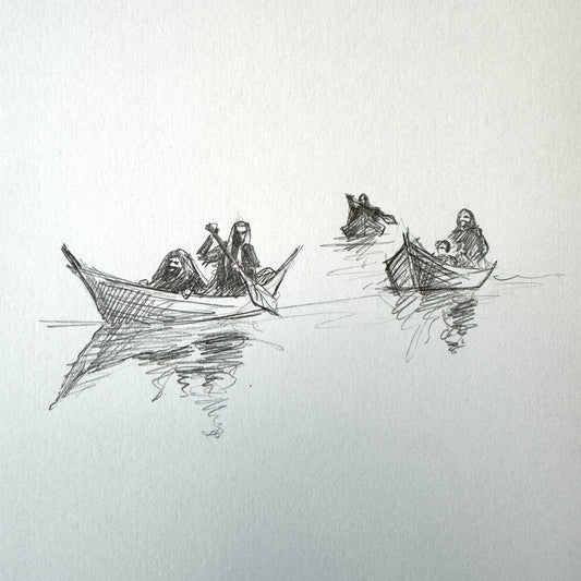 Fellowship No.2 study, pencil on paper