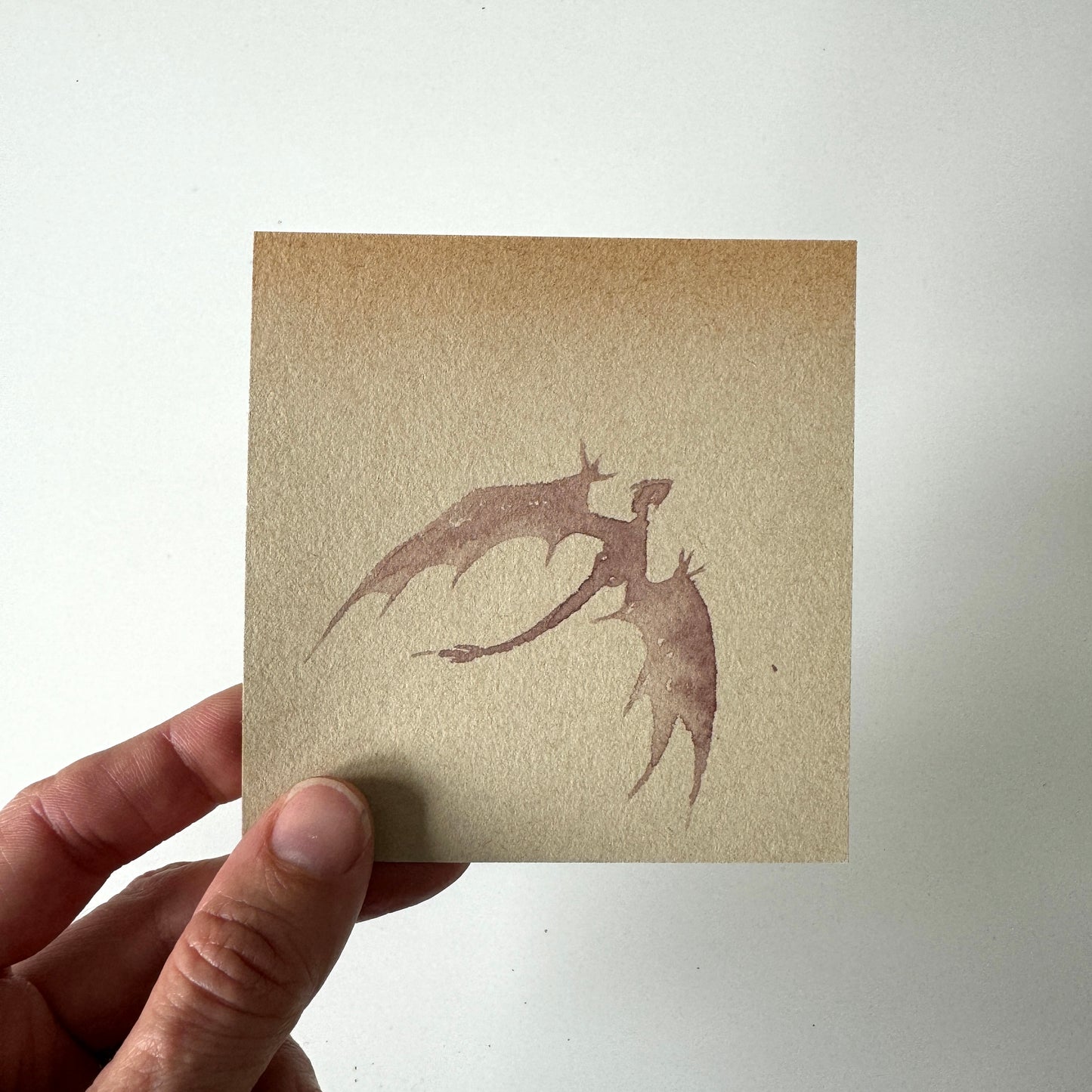 Dragon No.4 - study, watercolour on paper