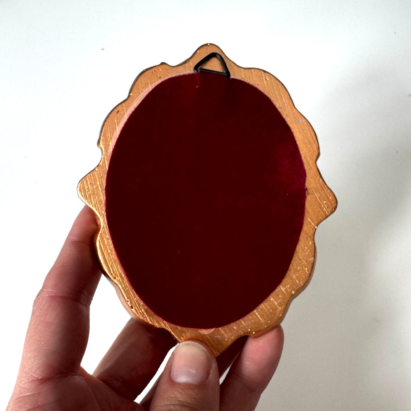 A Spoiled Little Dog - PRINT in gold frame