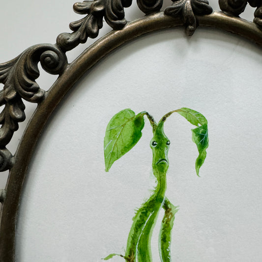 Little Green Men No.1 - original watercolour painting