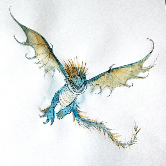 Dragon No. 14 - study, watercolour on paper