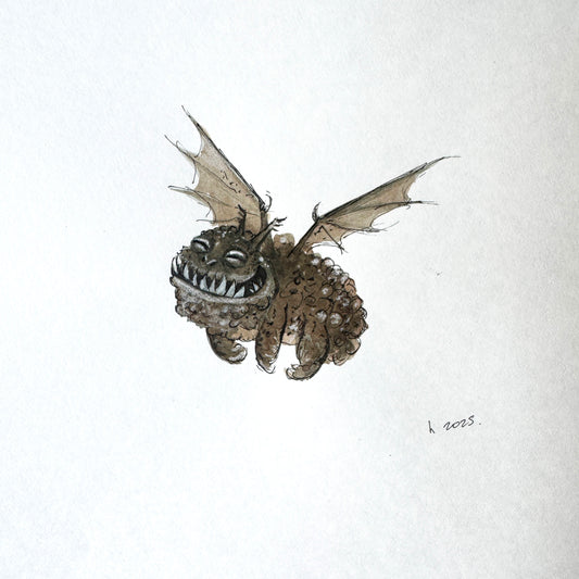 Dragon No. 13 - study, watercolour on paper