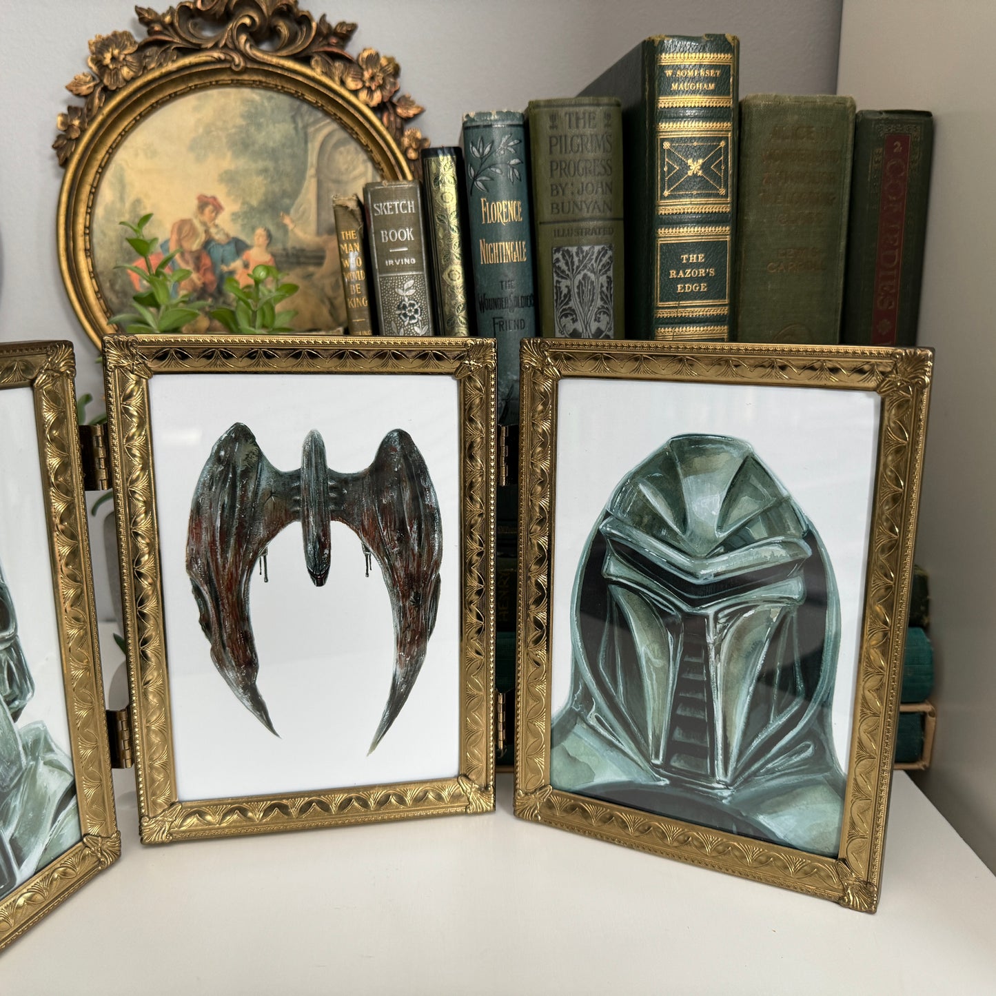 Cylon Family Portraits - Vintage Frame, brass 2