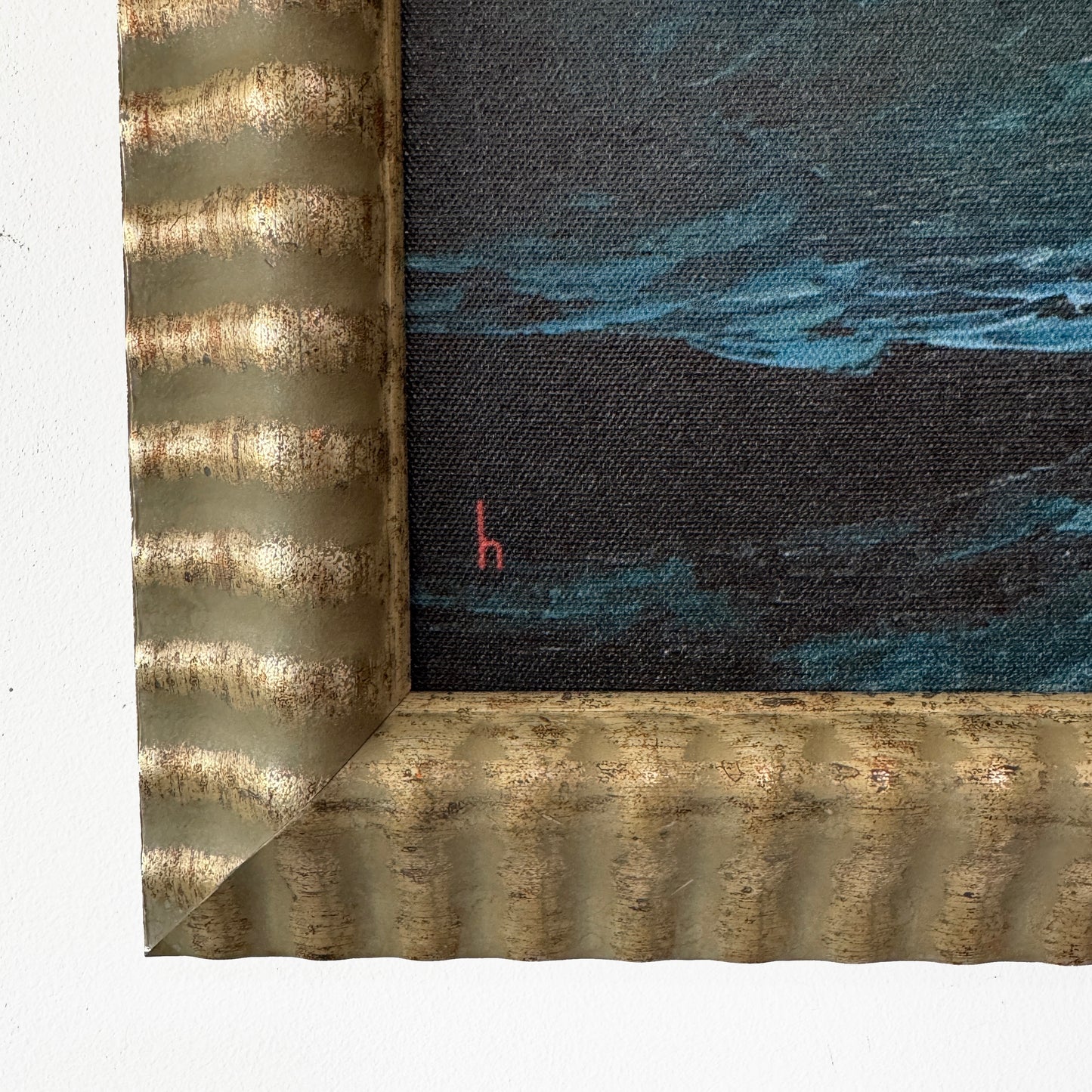 There Once Was A Ship - PRINT 24 x 36 in reclaimed gold frame