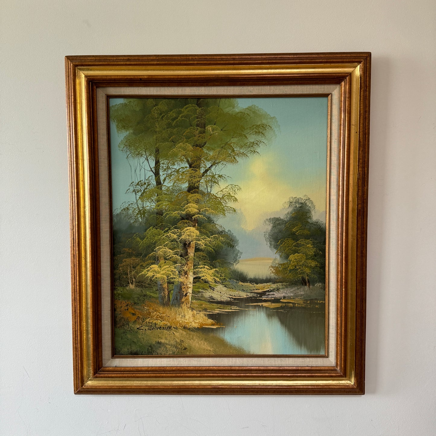 My Home This Is - original upcycled vintage painting