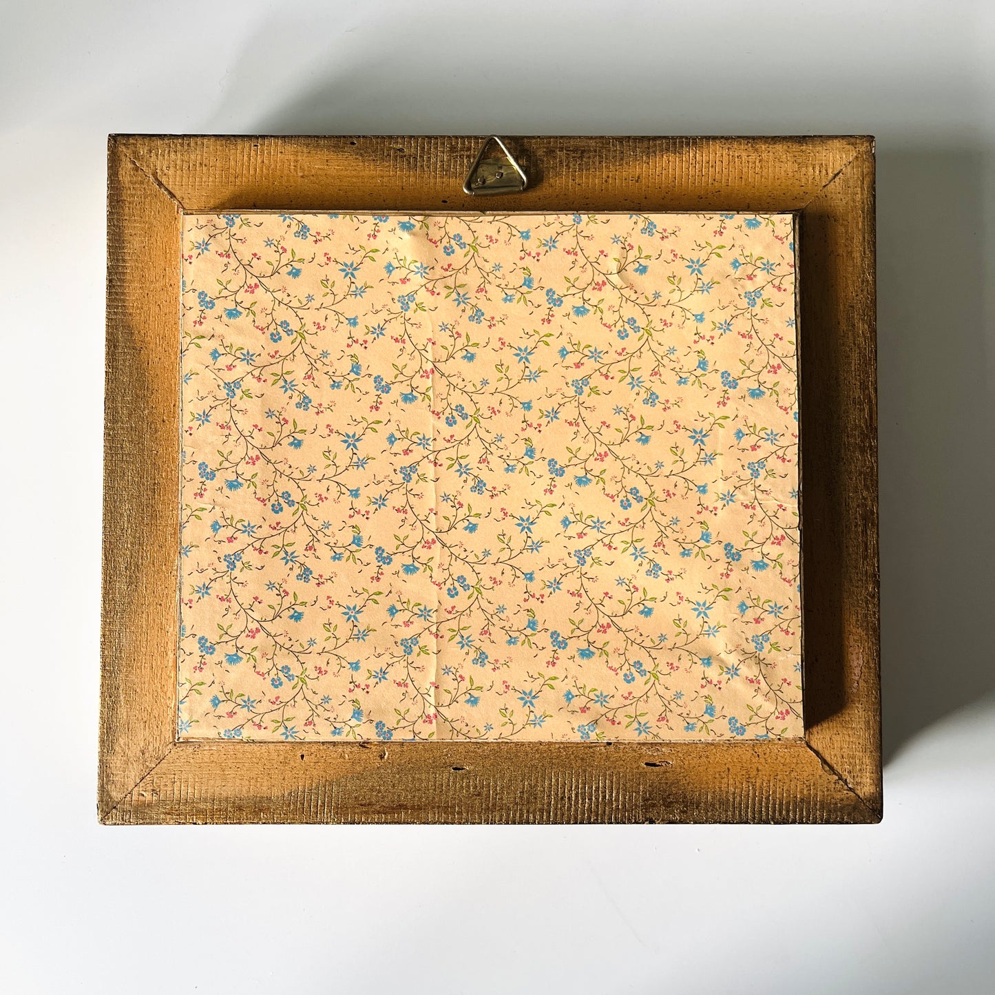 Tiny Death Star, original upcycled vintage painting