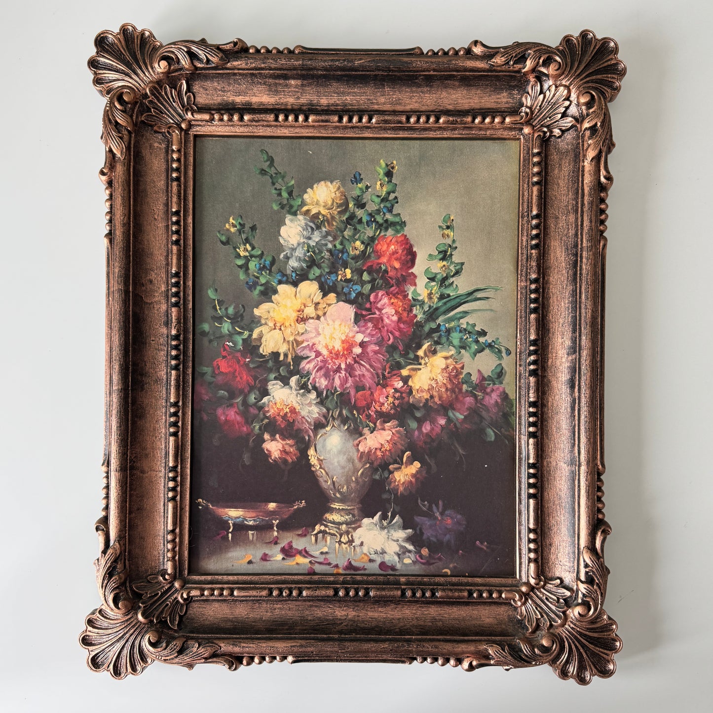 Demon's Snare, large vase - original upcycled vintage art