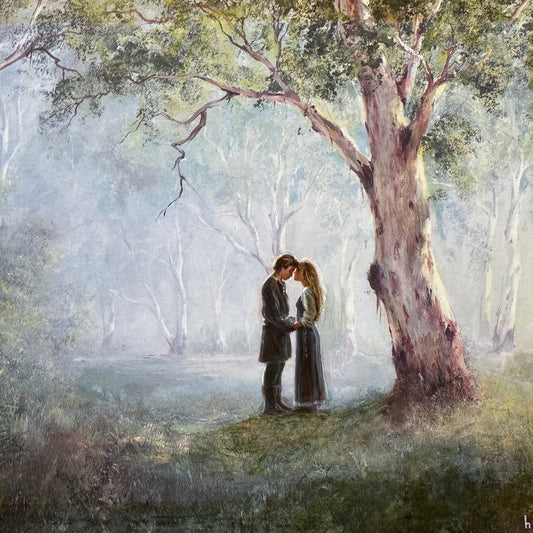 As You Wish, original upcycled vintage art