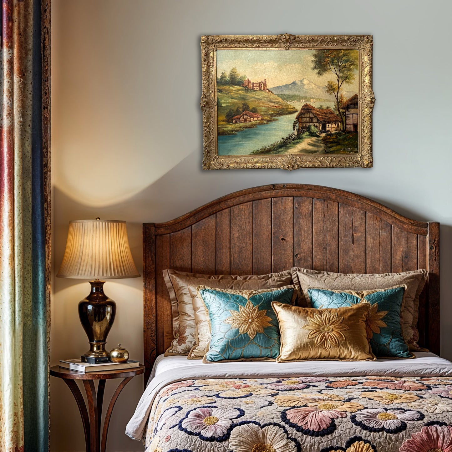 Waiting For Vizzini, original upcycled vintage art