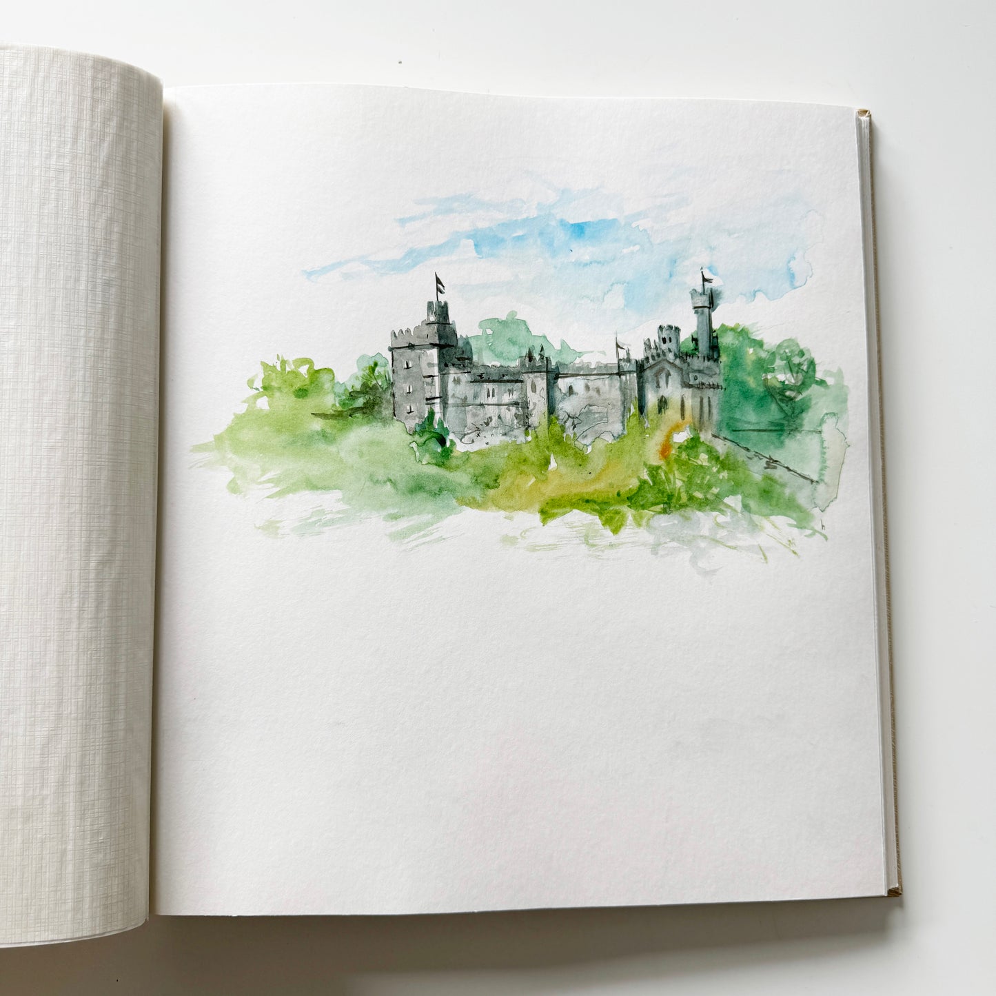 Humperdinck's Castle, 8 x 10 inch watercolour study