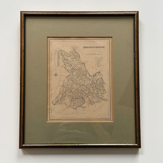 Antique Map, Brecknoshire
