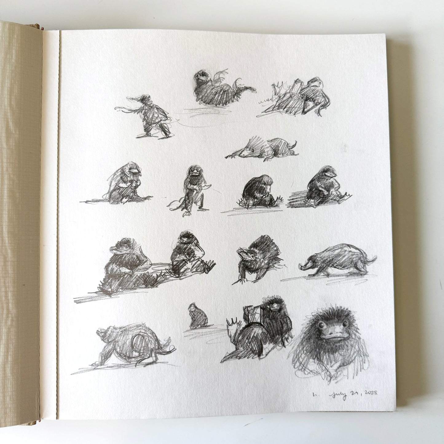 Little Bandits Study No.2 - original pencil study