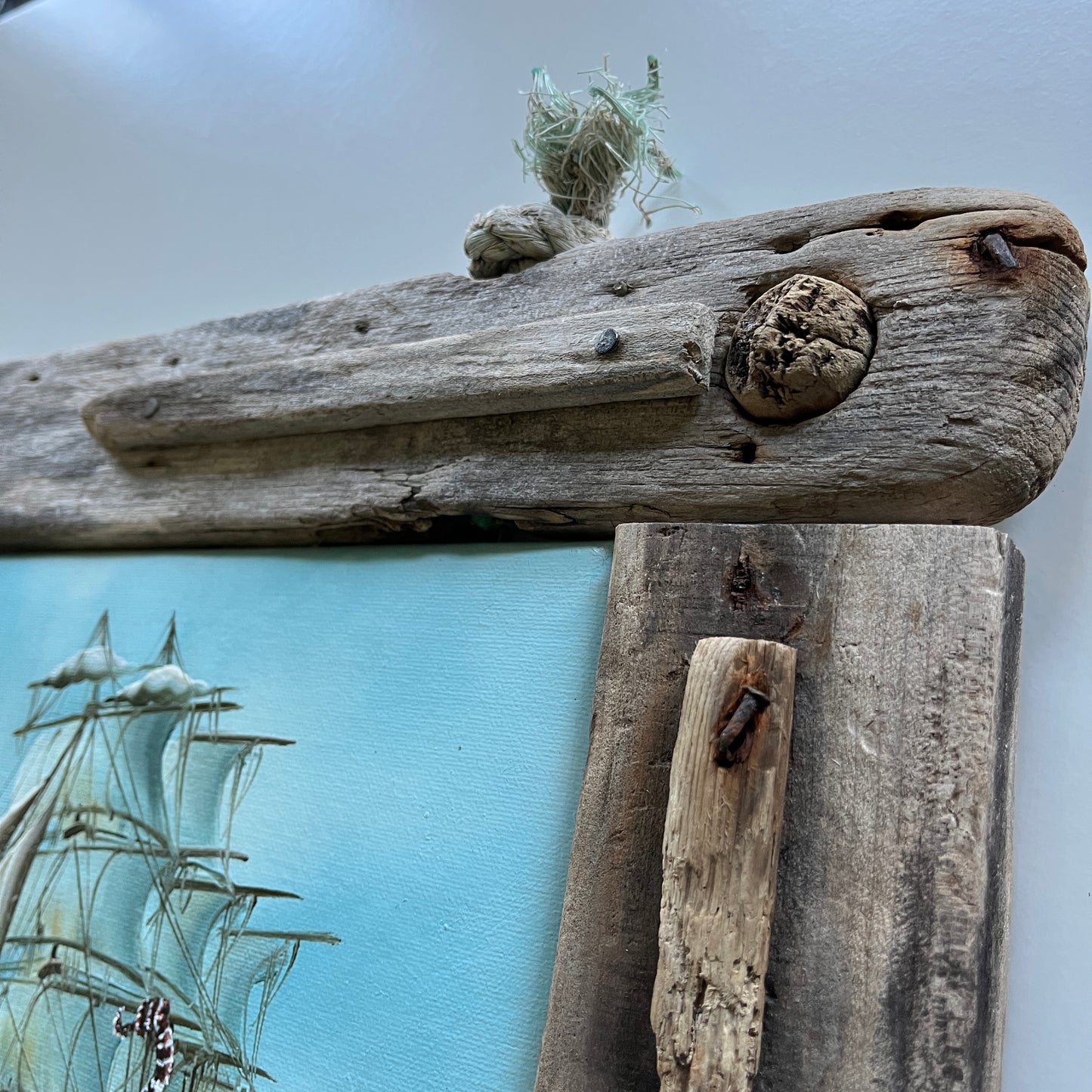 Octopus vs Ship : Thaumoctopus Mimicus, original mixed media painting