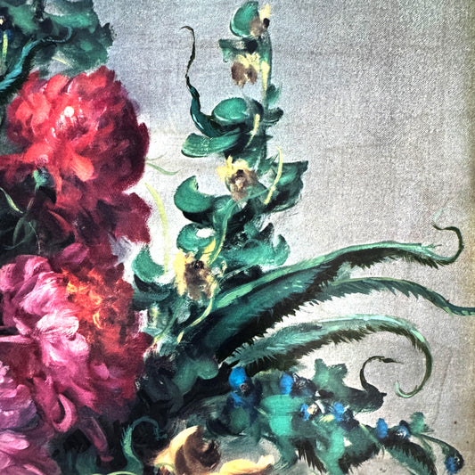 Demon's Snare, large vase - original upcycled vintage art