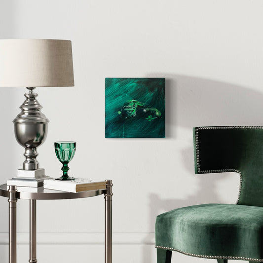 Sketch : Romulan Warbird, original acrylic painting