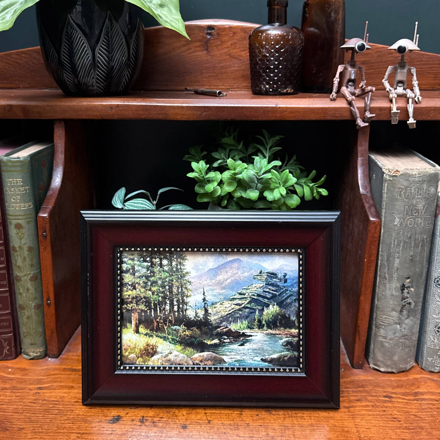 A Galaxy Far, Far Away - PRINT 5x7 in reclaimed wood frame