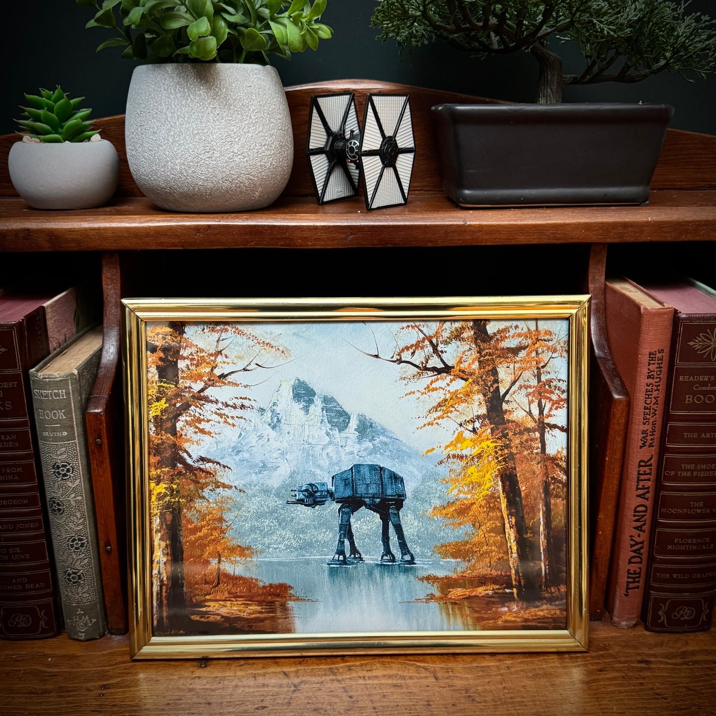 Autumn Walker - PRINT 8x10 in Vintage Frame, Brass