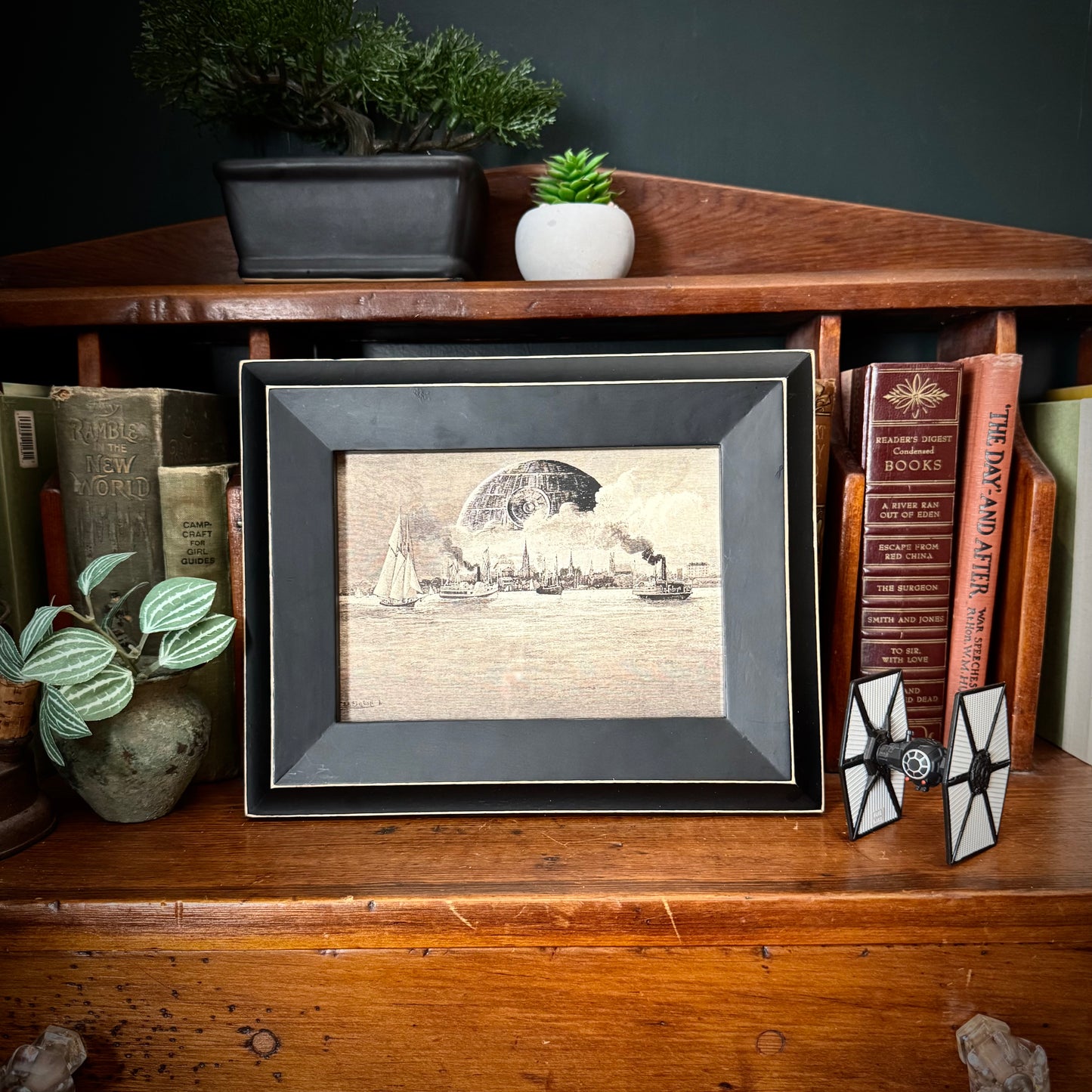Charlottetown Moon - PRINT 5x7 in black frame