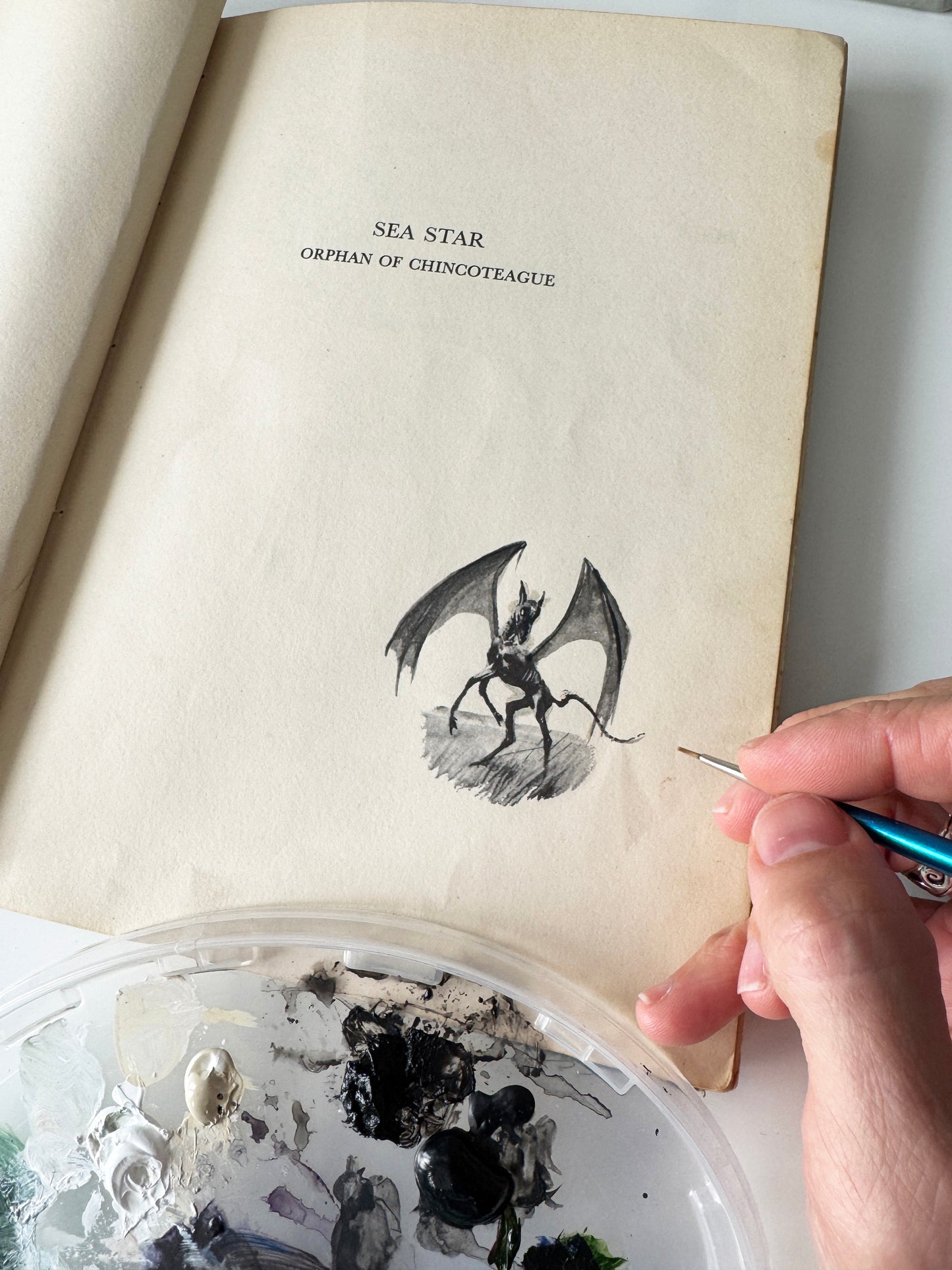 Colt study No.3 : Titlepage 3, paint on paper