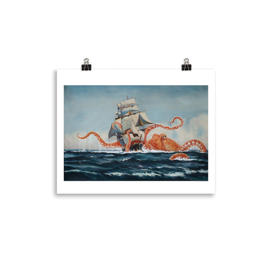 Octopus Vs The Harris - PRINT