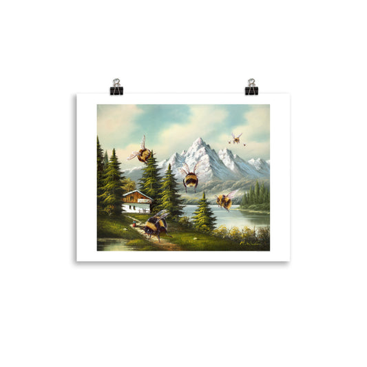 Bumblebee Cottage - PRINT