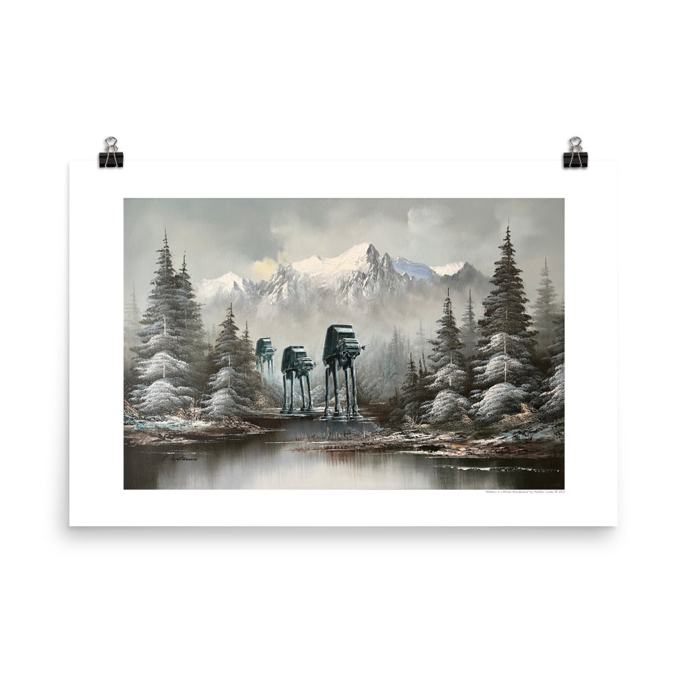 Walkers in a Winter Wonderland - PRINT