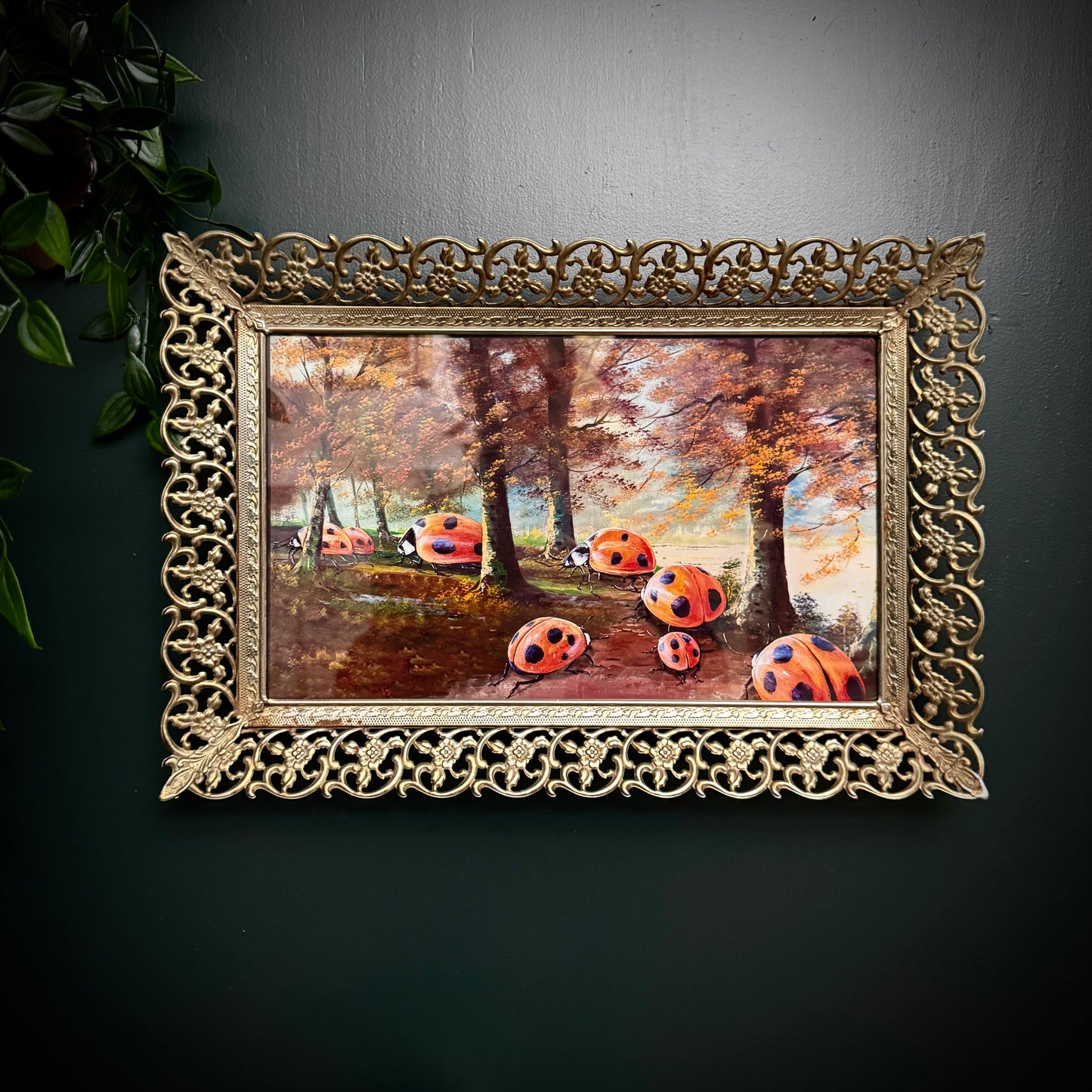 Into The Woods - PRINT in vintage filligrie frame