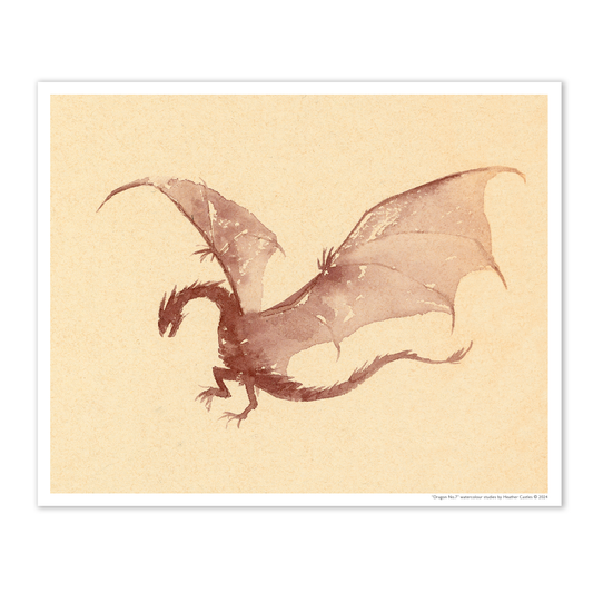 Dragon studies, watercolour - DIGITAL DOWNLOAD Bundle