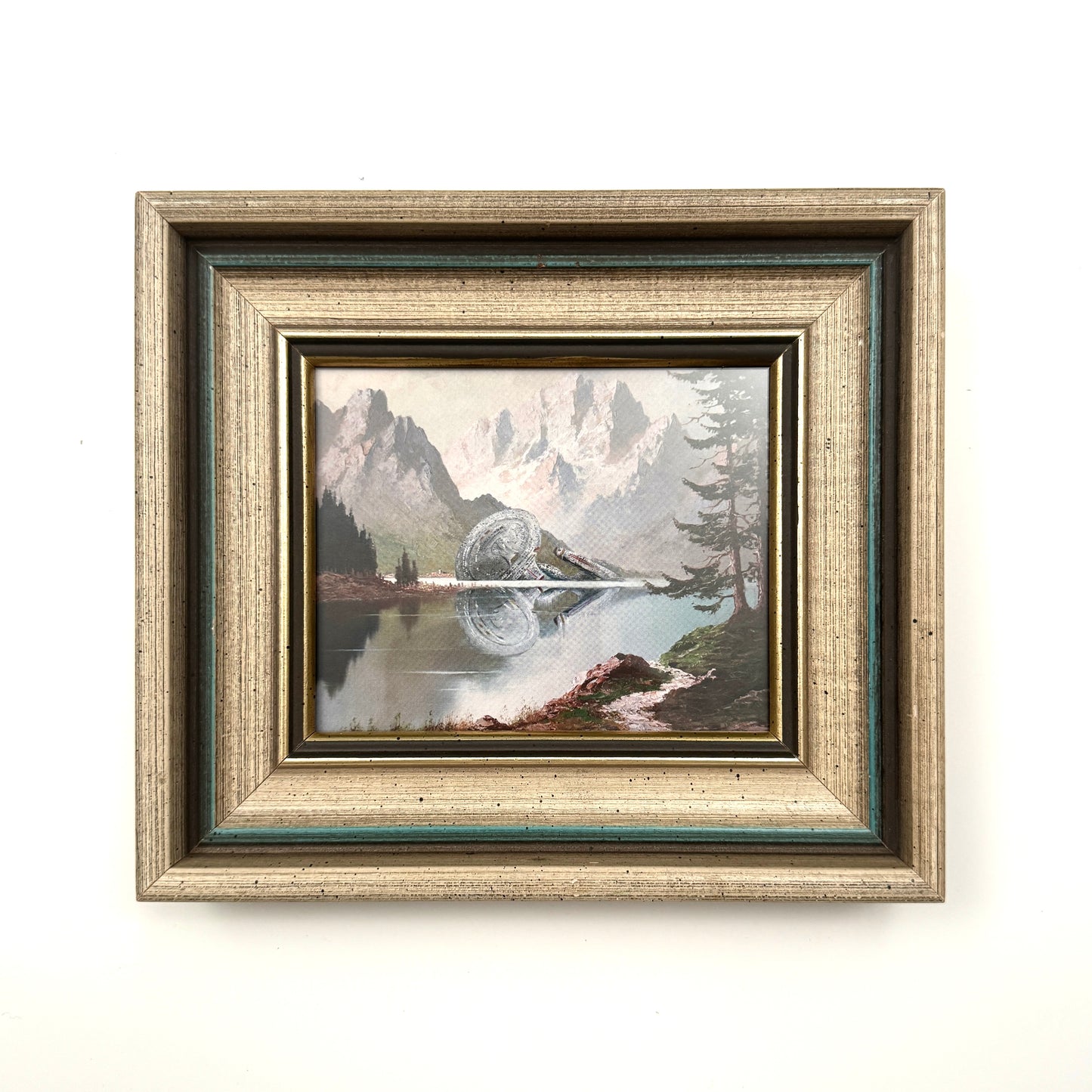 Shipwreck NCC-1701-D - PRINT 5x7 in wood frame