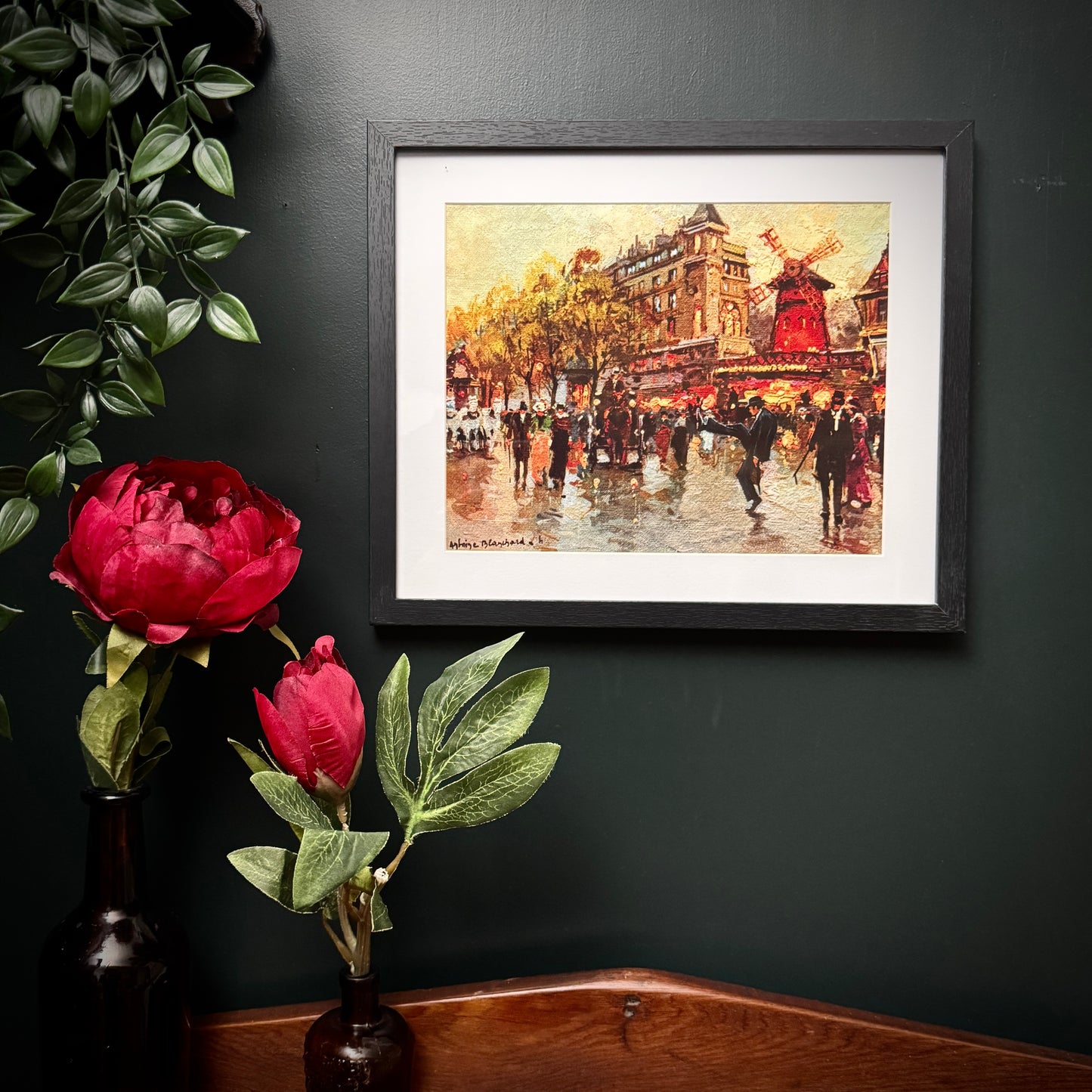 A Silly Walk In Paris - PRINT 8x10 in new black frame